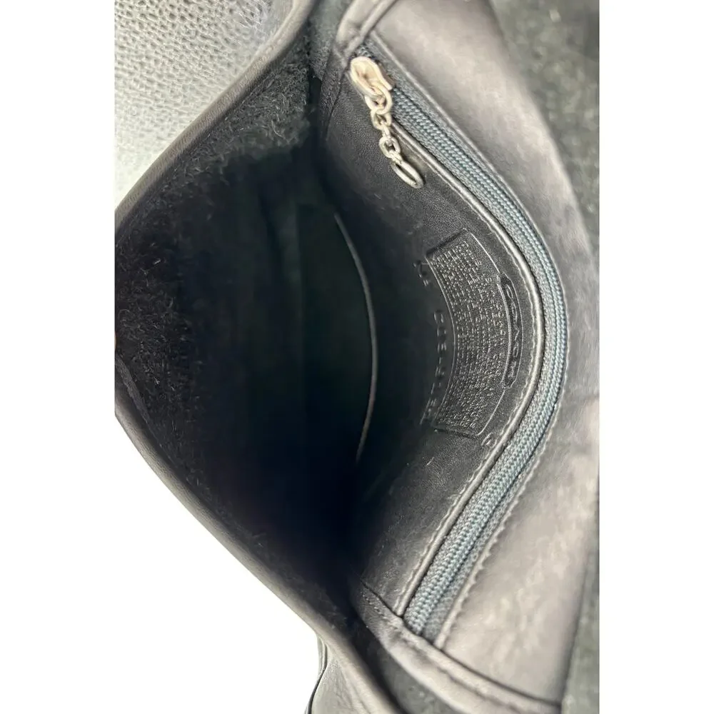 Coach 9131 Saddle Flap Crossbody | 90s Leather Hippie Bag | Vintage Minimal - Picture 11 of 16